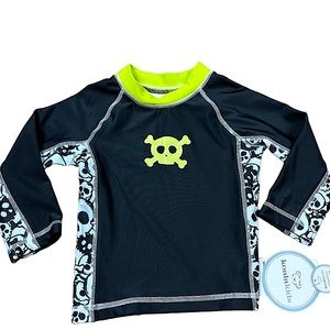 KOALA KIDS: NWT  Boy’s Cross-bone Swim Rashguard -Size 9-12 Months